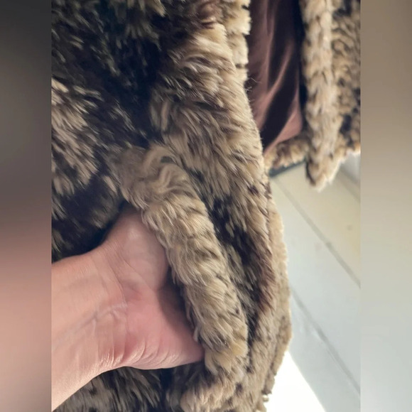 Unreal Fur Fame Faux Fur Brown Jacket - Picture 11 of 13